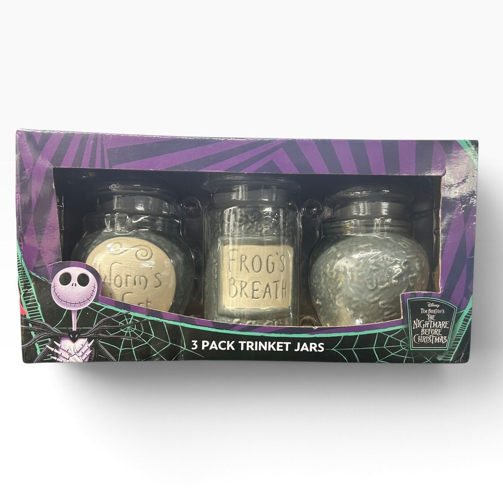 New Disney Nightmare Before Christmas Trinket Jars Sallys Potions Hot Topic